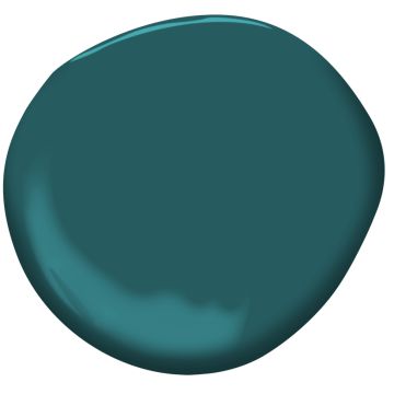 One of over 3,500 exclusive Benjamin Moore colors. Misted Green, Green Benjamin Moore, Dark Wood Trim, Benjamin Moore Gray, Moore House, Dark Green Walls, Choosing Paint Colours, Teal Paint, Choosing Paint