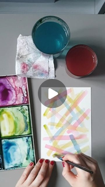 Emily Wassell on Instagram: "💝 Glazing tutorial! Here's how to use translucent glazes in watercolour for fun layers and overlaps! Also lines for #emilysartchallenge 💗
.
.
.
.
.
.
#watercolorglazing #abstractpainting #abstractart #watercolorbeginners #watercolorfeature #watercolorartwork #watercolorseries #watercolourfun #dailypaintings #paintingreels" January 29, Watercolor Artwork, Being Used, How To Use, Glaze, Abstract Painting, Abstract Art, On Instagram, Instagram