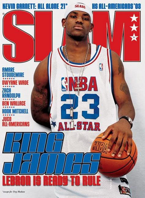 Slam 71 LeBron James #23 only 18 years old Sports Magazine Covers, Slam Magazine, Lebron James Wallpapers, King Lebron James, Rug Tufting, King Lebron, Kobe Bryant Wallpaper, Sports Magazine, Basketball Photography