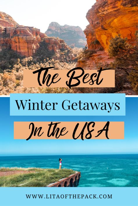 Are you sick of the cold and the darkness? Here are the 5 best winter getaways to escape the dreariness and spend time in the sun! These destinations are all warm weather places with incredible activities like hiking, swimming, and sunbathing. So, find out why these are the best warm weather winter destinations and add them to your list for your next vacation! Winter Getaways In The Us, Warm Vacation Destinations, Warm Vacation, Winter Getaways, Winter Vacations, Vacations In The Us, Best Places To Vacation, Romantic Weekend Getaways, Couples Vacation