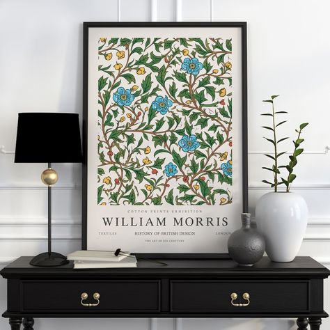 8.00 GBP 🌿 William Morris Print 🌿 Our William Morris Print captures the essence of the legendary artist's vision, bringing forth intricate patterns and botanical motifs. Crafted with precision and passion, this print reflects the epitome of British design heritage. Choose from an array of sizes, including A2, A3, A4, 8x10, and 5x7, allowing you to find the ideal fit for your unique style and decor. ♥ Beautifully printed onto 230gsm matte premium paper ♥ Fast despatch on all orders! ♥ Please… William Morris Poster, Textiles Art, William Morris Patterns, Morris Print, Art Textiles, William Morris Art, Poster Vintage, Exhibition Poster, Tree Print