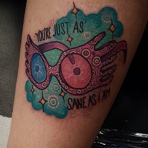 Luna Lovegood Tattoo, Harry Potter Tattoo Sleeve, Hp Tattoo, Potter Tattoo, Harry Potter Tattoos, Harry Potter Tattoo, Luna Lovegood, Trendy Tattoos, Pretty Tattoos