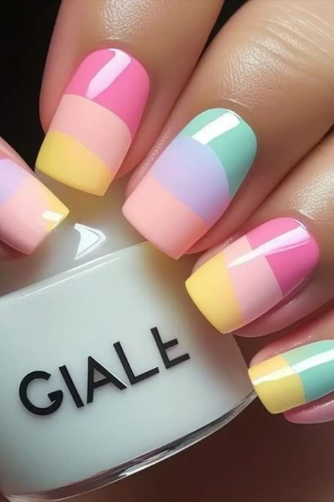 2024 Gel Nail Trends, Nail Designs For Spring 2024, Short Nails Acrylic Summer 2024, Summer Nails 2024, Simple Short Nail Designs Summer 2024, Short Summer Nail Ideas 2024, Summer Nail 2024 Trends French, Short Nail Summer 2024, Mickey Nails