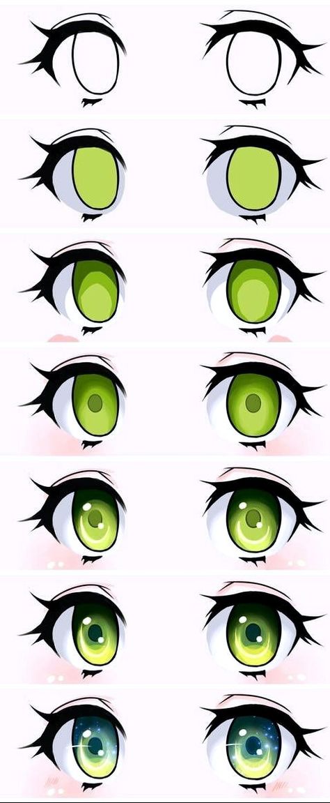 Manhwa Eyes Reference, How To Shade Black Eyes Digital, How To Color Eyes, Eye Colour Tutorial Digital, Anime Eyes Step By Step Digital Art, Anime Eye Colouring Tutorial, How To Draw Pupils Eye Tutorial, Girl Eyes Drawing, Drawing Anime Bodies