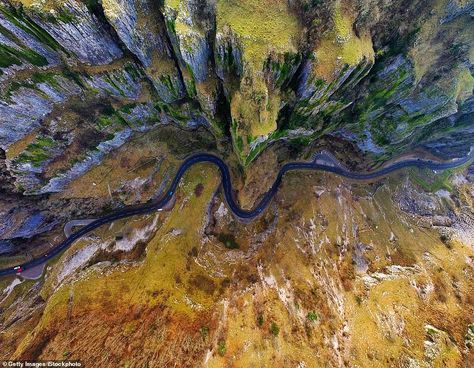 Cheddar Gorge in the Mendip Hills, pictured, is also an enjoyable road trip according to t... Mendip Hills, Long Winding Road, Ribblehead Viaduct, Cheddar Gorge, Cairngorms National Park, Perfect Road Trip, Yorkshire Dales, Winding Road, New Forest