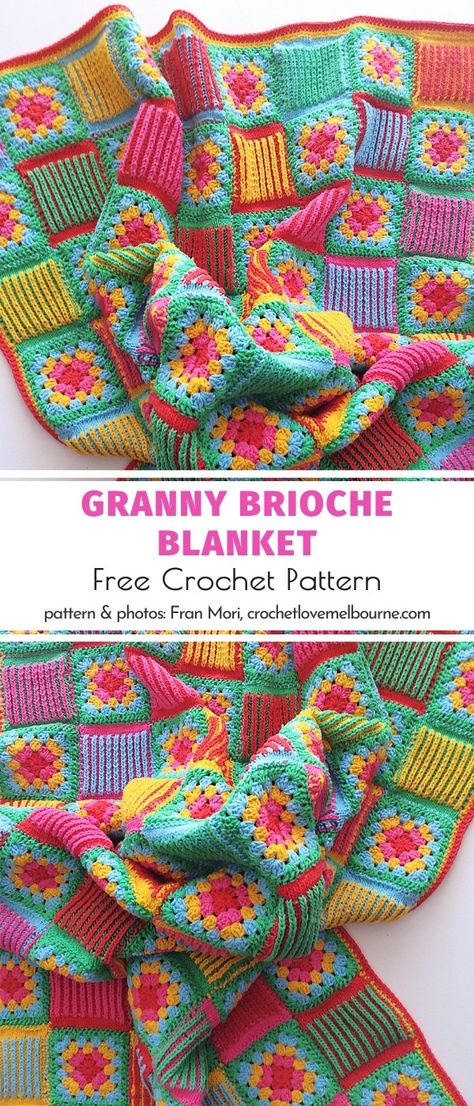 Motifs Granny Square, Granny Blanket, Granny Square Crochet Patterns Free, Popular Crochet, Crochet Cushion Cover, Crochet Cozy, Crochet For Beginners Blanket, Confection Au Crochet, Easy Crochet Blanket