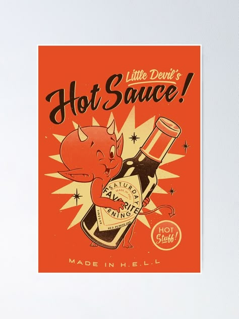 Hot Sauce Poster, Sauce Advertising, Hot Sauce Drawing, Hot Sauce Aesthetic, Hot Sauce Graphic Design, Hot Sauce Illustration, Hot Sauce Logo, Hot Sauce Design, Hot Sauce Label