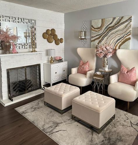 Lady Lounge, Sitting Areas, Living Room Color Schemes, Room Color, Glam Decor, Living Room Decor Cozy, Living Room Inspo, Living Room Grey, Dream Rooms