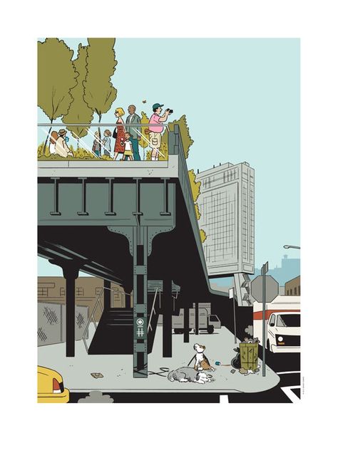 by Adrian Tomine Adrian Tomine, Book Illustration Art, Desert Island, Historical Art, Organic Modern, New Print, Book Illustration, Limited Edition Prints, Illustration Art