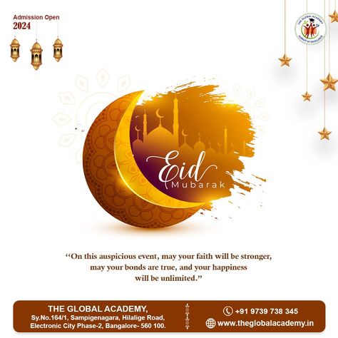 On this joyous day of Eid, let’s come together to celebrate kindness, generosity, and unity. The Global Academy wishes you and your family an Eid filled with love and joy. Eid Mubarak! 💖 . . . . . . . . #EidAlFitr #eidmubarak2024 #Ramadan #ramadan2024 #UnityInDiversity #Ramzan #ramzan2024 #electroniccityphase2 #AdmissionsOpen #bestschoolever #admissions2024_25 #school #bestschoolsnearme #theglobalacademy #Admission2024 #EnrollNow Unity In Diversity, Eid Al Fitr, Come Together, Eid Mubarak, Ramadan, With Love, Let It Be