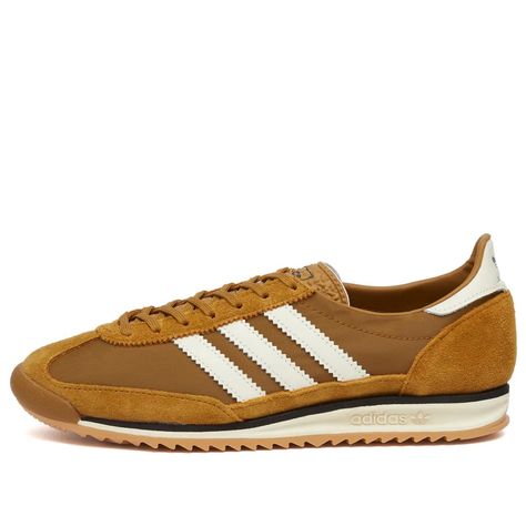 Adidas Sl 72 OG W Bronze Strata, Cream White & Core Black | END. (US) Adidas Shoes Outfit, Versace Slides, Adidas Sl 72, Adidas Outfit Shoes, Saint Laurent Sunglasses, Prada Eyewear, White Core, Denim Gift, Retro Sneakers