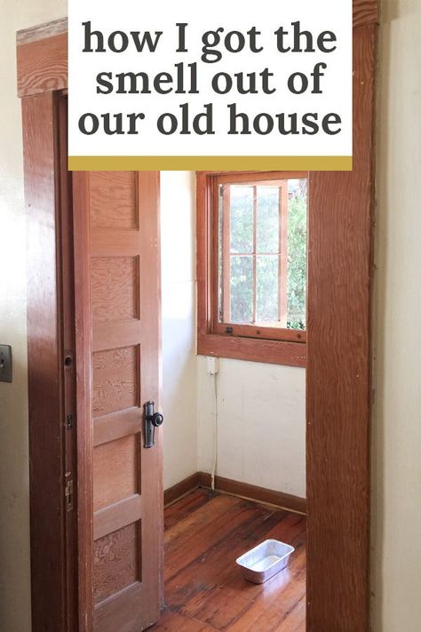 Diy Old House Renovation, Decorating Ideas For Old Homes, Old House Room Ideas, Old Home Diy, Old House Diy, Restored Old Homes, How To Get Smell Out Of House, Mildew Smell Out Of House, Remodeling An Old House