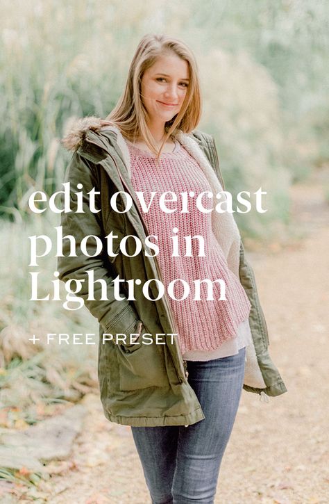 How to edit in Lightroom on an overcast and cloudy day: There are a few Lightroom settings you’ll want to adjust when you’re handling an overcast photo: blacks, shadows, contrast, and sharpening. Today I’m going to show you how I’d edit an overcast photo from scratch in Lightroom and how I’d use my presets to edit for beautiful light and airy photos. #lightroomtutorial #photographytips Cloudy Day Photography Settings, Cloudy Photography, Photo Fix, Bright Photos, Photo Editing Programs, Beginner Photo Editing, Free Presets, Lightroom Tutorial, Photoshop For Photographers