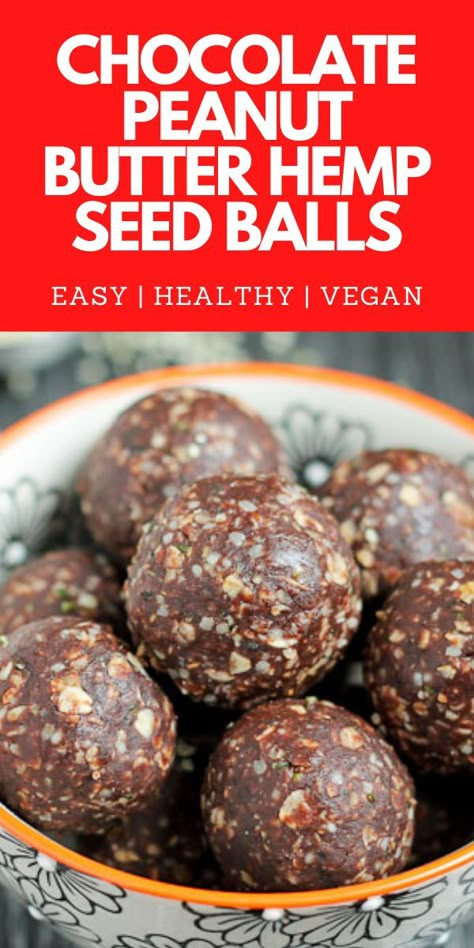 Hemp Hearts Recipes, Hemp Seed Recipes, Seed Balls, Energy Bites Recipes, Energy Ball Recipe, Protein Packed Snacks, Healthy Vegan Snacks, Vegan Peanut Butter, Kid Food