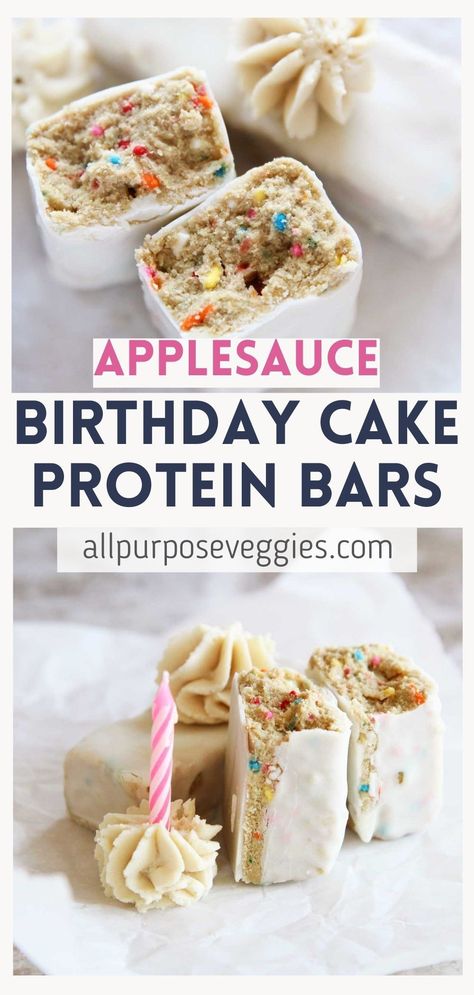 Quest Birthday Cake Bar, Homemade High Protein Bars, High Protein Sweet Treats, Nut Free Protein Bars, Plant Based Protein Bars, Protein Bars Vegan, Protein Breakfast Bars, Birthday Cake Protein Bars, Protein Bars Recipe