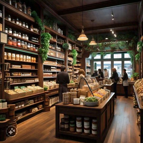 Apothecary Retail Design, Apothecary Store Display, Herbal Shop Design, Herbal Store Ideas, Cheese Shop Interior, Herbal Shop Aesthetic, Moody Retail Store, Apothecary Store Aesthetic, Apothecary Store Ideas