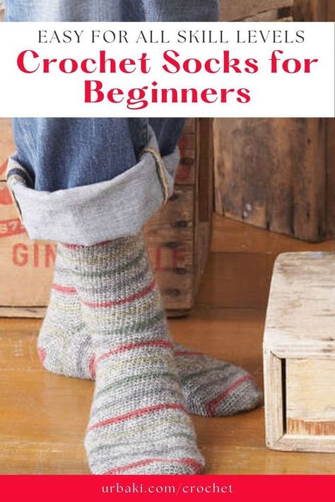 Diy Crochet Socks, Crochet Men’s Socks Pattern, Simple Crochet Socks, Crochet Men Socks, Crochet Wool Socks Free Pattern, Free Crochet Socks Pattern, Crochet Socks For Men Free Pattern, Crochet Wool Socks, Free Sock Crochet Pattern