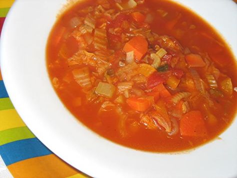 Cabbage Soup from Food.com: I've tried a variety of cabbage soups, and none can compare to my tasty bowl of heaven, taste great and its good for you !! Soup With Cabbage, V8 Juice, Cabbage Soup Diet Recipe, Cabbage Soup Recipe, Canned Mushrooms, Cabbage Soup Diet, Vegetarian Cabbage, Italian Soup, Savory Soups