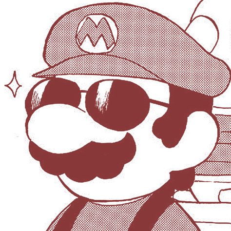 Mario Manga Icon, Mario Profile Picture, Mario Pfp, Mario Icons, Mario Anime, Mario Hat, Random Cartoon, Gaming Profile Pictures, Super Mario Sunshine