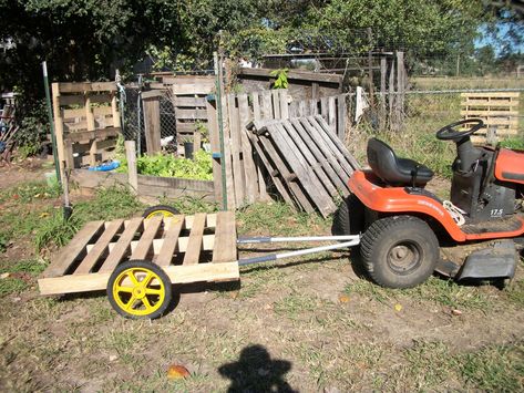 Mud Mower, Diy Trailer, Lawn Mower Trailer, Garden Wagon, John Deere Equipment, Carriage Bolt, Drywall Screws, Garden Tractor, Landscaping Company