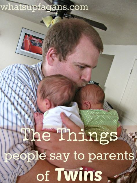 things people say to parents of twins - sometimes people need to realize what they are saying! whatsupfagans.com Grandma Of Twins, Twin Quotes, Raising Twins, Kids Fever, Twin Life, Double Rainbow, Twin Pregnancy, Identical Twins, Twin Mom