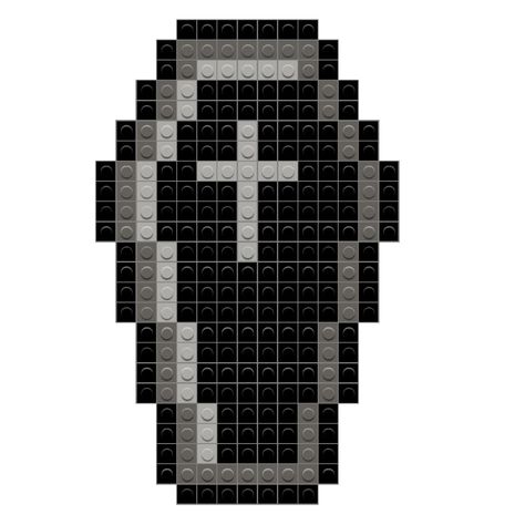 Coffin Pixel Art, Scary Pixel Art, Pixel Art Horror, Pixel Art Halloween, Easy Perler Bead Patterns, Hamma Beads, Perler Art, Pixel Art Templates, Art Templates