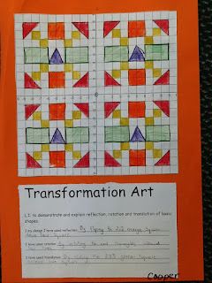 Transformation Geometry, Transformations Math, Transformation Art, Transformation Project, Math Crafts, 7th Grade Math, 8th Grade Math, Grade 7, 8th Grade