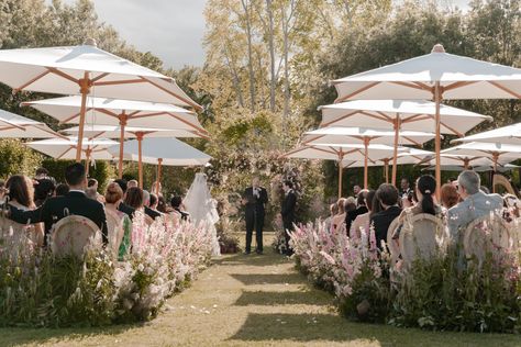 Fashion Designer Alyssa Buishas Weds New York Neurologist in a Provincial and Persian Wedding - Over The Moon Big Outdoor Wedding Ideas, Garden Wedding Backyard, The Hamptons Wedding, European Countryside Wedding, Unique Wedding Design, French Wedding Ceremony, All White Weddings, The Wed, Wedding Aisle Florals