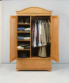 What's the Difference Between an Armoire and a Chiffarobe? - Woodworking | Blog | Videos | Plans | How To Armoire Plans, Repurposed Armoire, Narrow Chest Of Drawers, Free Standing Closet, Wardrobe Furniture, Blog Video, Hanging Clothes, Closet Space, Remodeling Ideas