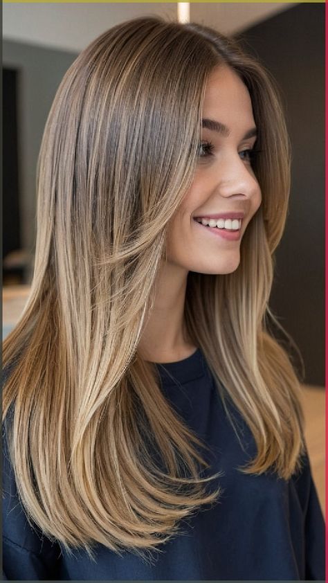 Side Part Medium Length Hair Straight, Haircuts For Hair Medium, Short Haircuts For Women Middle Part, Haïr Cut For Fine Hair, Teen Haircuts Girls Long, Haircuts For Girls With Straight Hair, Haïr Cut Ideas For Straight Hair, Brown Balayage Hair Straight, Medium Length Haircut Fine Hair Straight