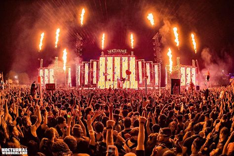 Nocturnal was Lit 🔥🤘 Concert Lighting Design, Side Stage Concert, Nocturnal Wonderland, Candlelit Concert, Justin Martin, Benny Benassi, Edm Concert, Beyond Wonderland, Candle Lit Concert