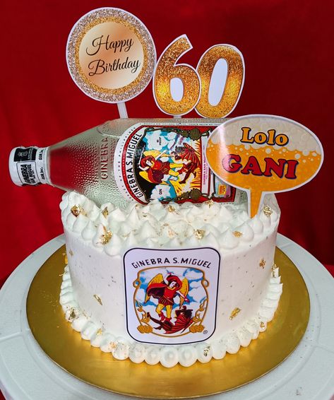 Real Bottled Gin Chocomoist Cake Whippit Frosting Ginebra San Miguel Gin Cake Design, Gin Cake Design, Ginebra San Miguel Gin Cake, Gin Cake, Disney Cars Cake, Princess Sofia Party, Diy Cake Topper Birthday, Cars Cake, Sofia Party