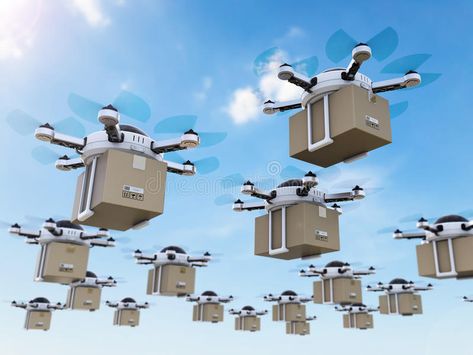 Delivery drones flying. 3d rendering delivery drones flying in the sky , #ad, #flying, #drones, #Delivery, #sky, #delivery #ad Futuristic City Utopia, Ivy Plant Indoor, Drone Business, Flying In The Sky, Ivy Wall, Flying Drones, Coops Diy, Last Mile, Drone Design