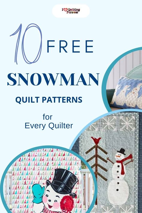 Top 10 Free Snowman Quilt Patterns ( 11 Bonus Patterns For Sale) Snowman Quilt Patterns Free, Winter Quilted Wall Hangings Free Pattern, Holiday Quilt Patterns Free, Snowman Applique Patterns Free, Snowman Quilt Block, Snowman Patterns Sewing Free Printable, Christmas Quilt Patterns Free Holidays, Winter Quilt Patterns Free, Free Snowman Patterns