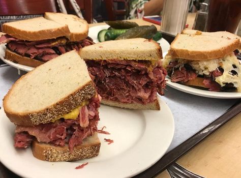 [I Ate] A Pastrami on Rye Yummy! Food #Food #Recipe #Recipes Pastrami On Rye, Pastrami Sandwich, Rye, Sandwiches