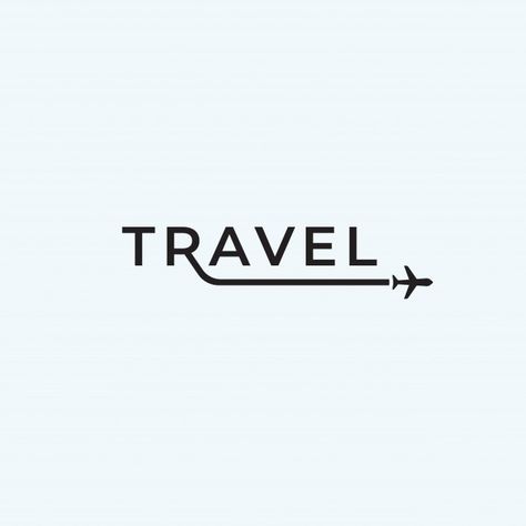 Airline Design, Airport Logo, Trip Logo, Logo Text Design, Travel Typography, Logo Voyage, Airplane Logo, Travel Branding, Travel Symbols