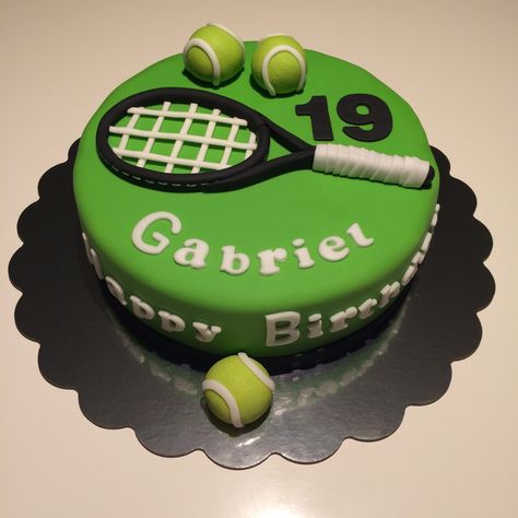 Tennis Cake Ideas Birthdays, Tennis Theme Cake, Tennis Birthday Cake, Boys Bday Cakes, Tom And Jerry Cake, Rugby Cake, Tennis Cake, Sports Themed Cakes, Tennis Birthday