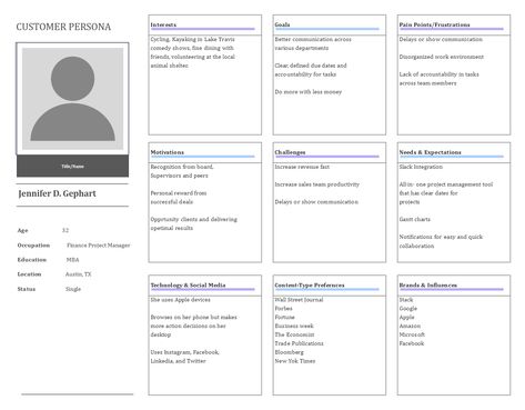 Persona Template | EdrawMax Free Templates Target Audience Worksheet, Product Marketing Design, Persona Marketing, Persona Template, Product Marketing, Brand Building, Marketing Design, Free Templates, Target Audience