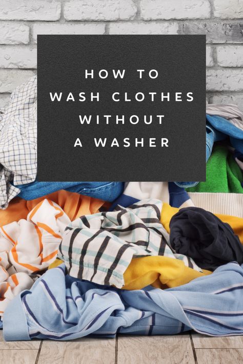 Need to wash clothes without a washer? No problem! Use this guide to wash clothes in a bathtub with a few tools and a little effort. You'll learn that it really isn't that hard to wash clothes by hand! Washing Clothes Without A Washer, Cleaning Clothes In Bathtub, Diy Washing Clothes By Hand, Handwashing Clothes Hack, How To Wash Clothes In Bathtub, Washing Clothes In Bathtub, Hand Wash Clothes Hacks, Wash Clothes Without Washer, How To Wash Clothes By Hand