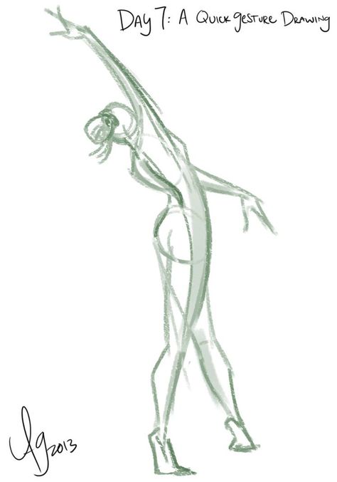 Day 7: A Quick Gesture Drawing by kuabci Body Gestures Drawing, Action Lines, Gesture Drawings, Gesture Drawing Poses, Human Figure Sketches, Sketch Poses, Stick Figure Drawing, Human Drawing, Anatomy Sketches