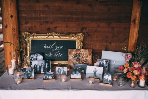 Picture Table At Wedding, Childhood Photos Wedding Table, Memorial Table Decor, In Memory Of Wedding Ideas Table, In Memory Of Wedding Table, Memorial Tables At Weddings, In Memory Table Wedding, Memorial Table At Wedding Ideas, Memorial Table For Wedding