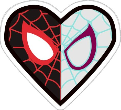 Miles Morales Stickers, Gwen Sticker, Miles X Gwen, Spiderman Stickers, Spiderman And Spider Gwen, Spiderman Spider, Iphone Case Stickers, Collage Phone Case, Spider Gwen