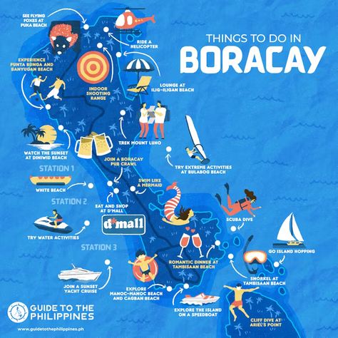 Boracay Travel Brochure, Things To Do In Boracay Philippines, Things To Do In Boracay, Phillipines Travel Things To Do, 100 Islands Philippines, Boracay Island Philippines, Boracay Map, Boracay Itinerary, Boracay Activities