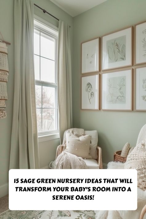 Looking for the perfect nursery theme? These 15 sage green nursery ideas are pure tranquility. From soothing color palettes to chic decor tips, create a peaceful space where your baby can thrive. #nurseryideas #sagegreen #homedecor #babyroominspiration Sherwin Williams Sage Green Nursery, Sherwin Williams Sage Green, Sage Green And Pink Nursery, Green Toddler Room, Sherwin Williams Sage, Green And Grey Nursery, Sage Green Nursery Boy, Sage Green Nursery Ideas, Green Nursery Ideas