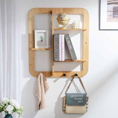 Floating Shelves Book, Floating Shelves Books, Shelves Storage, Closet Accessories, Mounted Shelves, Book Shelves, Living Room Bathroom, Wall Mounted Shelves, Room Bathroom