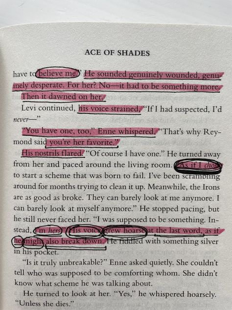 annotations, books, book aesthetic, reading, readers, annotated books, fantasy books, romance reader, romance books, Amanda food, all of us villains, ace of shades, king of fools, pink annotations, pink and red, notes Ace Of Shades Fanart, All Of Us Villains, Ace Of Shades, Book Things, World Of Books, All Of Us, Shut Up, Books To Read, Trees