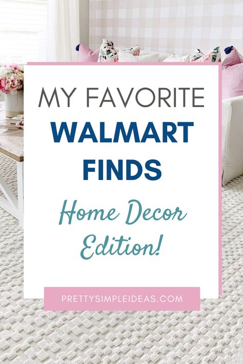 Click to check out my favorite Walmart finds! These Walmart home decor finds are beautiful, durable, and affordable. Everything from farmhouse decor to pretty florals these affordable home decor items will make your homes beautiful without breaking the budget. Home decor ideas. Orian rugs. The pioneer woman decor. #walmartfinds #walmarthomedecor #walmarthome #homedecorideas Walmart Decor Ideas Bedroom, Walmart Decor Ideas Living Rooms, Walmart Home Decor Ideas, Walmart Home Finds, Walmart Decor Ideas, Pioneer Woman Decor, Walmart Diy, Walmart Decor, Walmart Home Decor