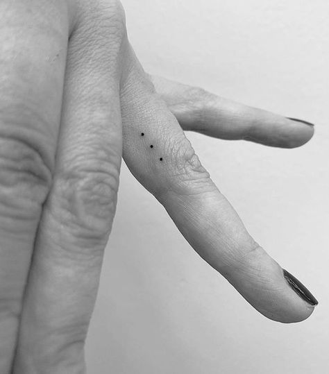 3 Dot Tattoo, Tattoo On Lower Back, Tribute Tattoo, Stone Tattoo, Tiny Heart Tattoos, Finger Tattoo For Women, Henna Tattoo Hand, Dot Tattoos, Tattoo Trend