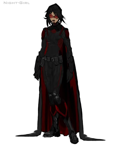 Female Vigilante Outfit Character Design, Red And Black Hero Suit, Vigilante Suit Design Female, Masked Superhero Suits, Villain Costume Design, Villain Suit Design Female, Black Hero Suit, Red Superhero Suit Female, Vigilante Character Design Female