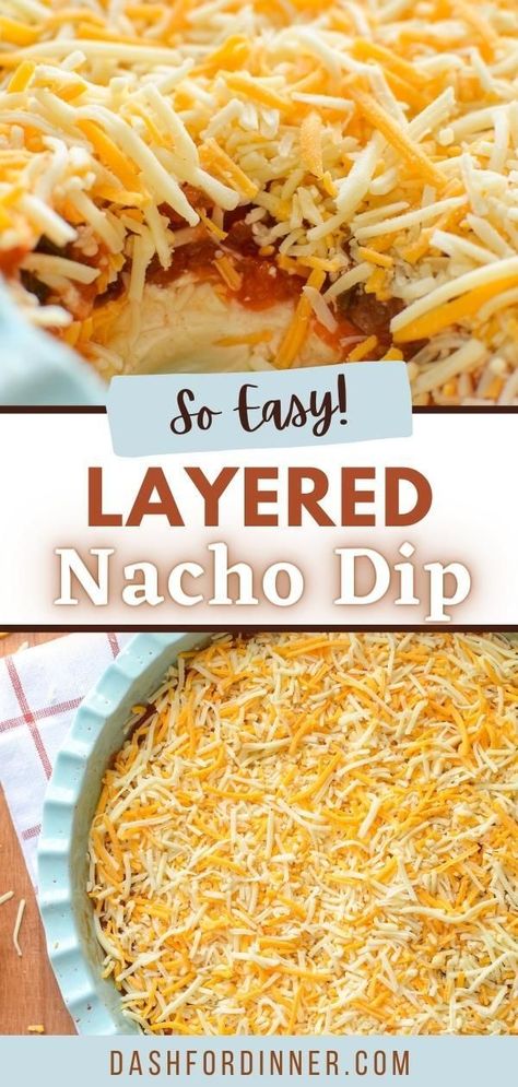 Layered Nacho Dip With Cream Cheese, Sour Cream Nacho Dip, Mexi Cali Dip, Cold Nacho Dip Recipes, Layered Salsa Dip, Camping Dips Recipes, Cold Nacho Dip, Chip Dip Recipes Cold, Cold Dip Recipes For Parties Summer